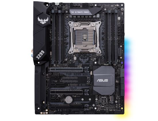 Scheda madre ASUS TUF X299 MARK 2 con illuminazione a LED RGB Aura Sync