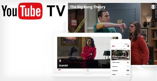 YouTube TV su smartphone e tablet