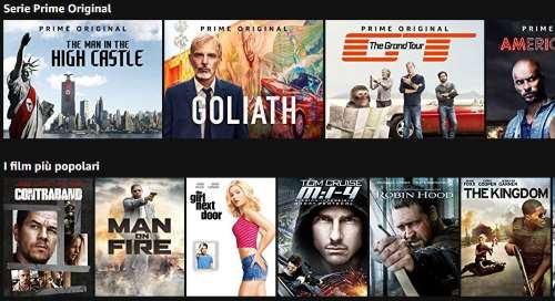 Amazon Prime Video per vedere film e serie TV in streaming