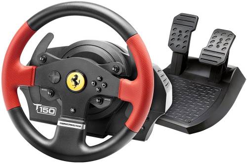 Volante e pedana per PC e console Ferrari