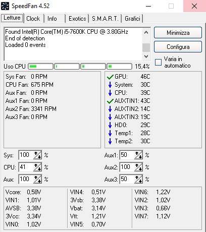 Temperature processore i5-7600K