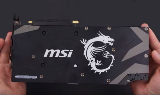 MSI GeForce RTX 2070 Armor backplate