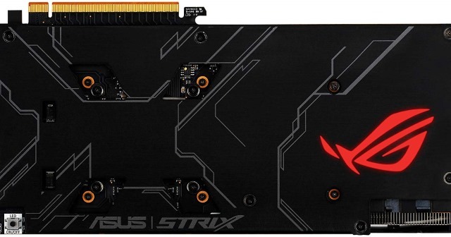 Backplate di protezione della scheda video Asus Radeon RX 5700 Strix Gaming