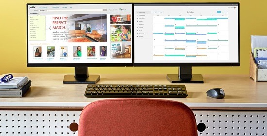 Configurazione con 2 monitor HP 22w