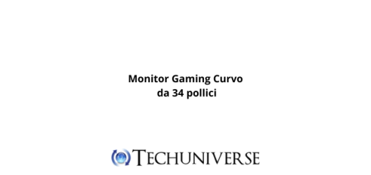 Monitor Gaming Curvo da 34 pollici